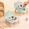 Anti Slip Base Raised Pet Feeder Anti Spill Cat Food Water Bowl Small Dog Feeding Bowl  For Cats