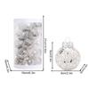 Christmas Balls 2.4 Inch Baubles Pendants 25 Piece Kit Shatterproof Christmas Ornaments Set For Tree Wedding Engagement Holiday