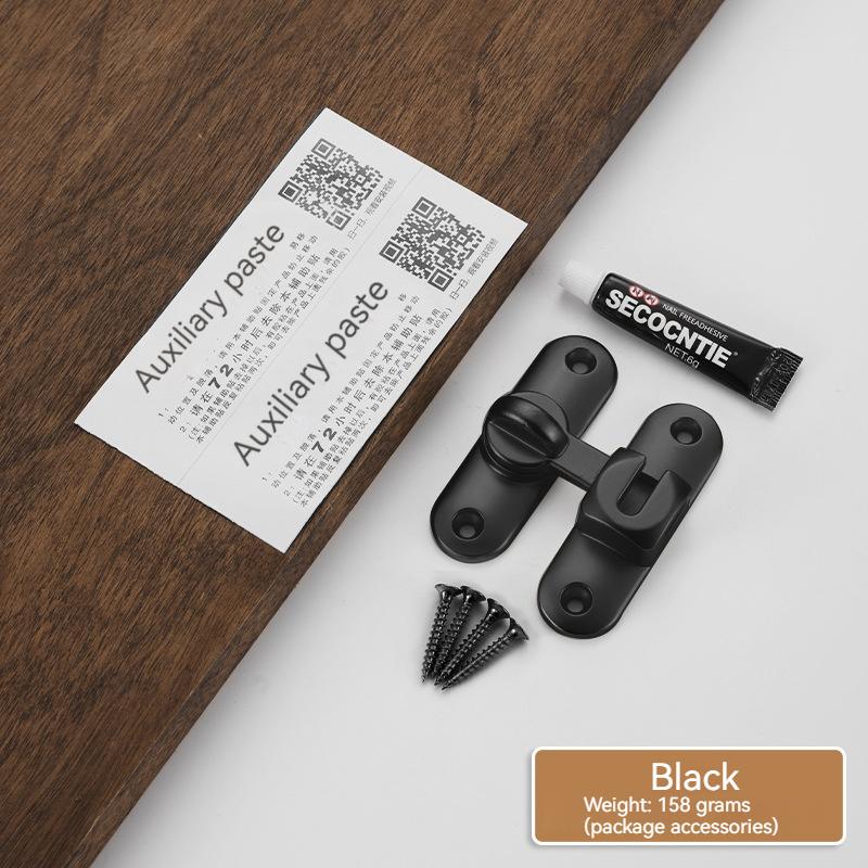 Dörrlås 90/180° Ladugårdsdörrspärrbult Rostfritt stål Hakspärr Fönster Skåplås Rätvinkel Skjutgrindlås Beslag