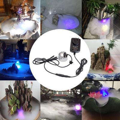Colorful Light Humidifier Fog Machine Water Pond Fountain for Pond, ,Vase ,Bonsai