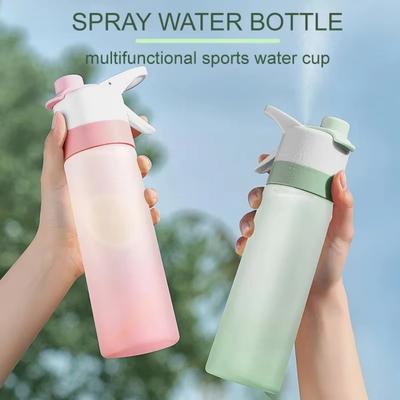 Large Capacity Water Bottle Spray Sports Water Cup Gradual Fog Surface Water Cup