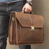 Men's Crazy Horse Leather Business Briefcase