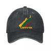 Lietuva Embroidered Vintage Washed Baseball Cap Washed Baseball Cap