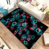 Gamer Theme Print Small Rug - Controller Console Pattern Carpet for Gaming Room Bedroom Hallway Balcony Entrance Doormat Decor