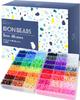 Bügelperlen Set 5mm Kauf 48 Farben 7800 Perlen Weiß Schwarz Hautton Grau Rot Blau Gelb Grün Braun Rosa Andere Große Kapazität Kommt in einem speziellen