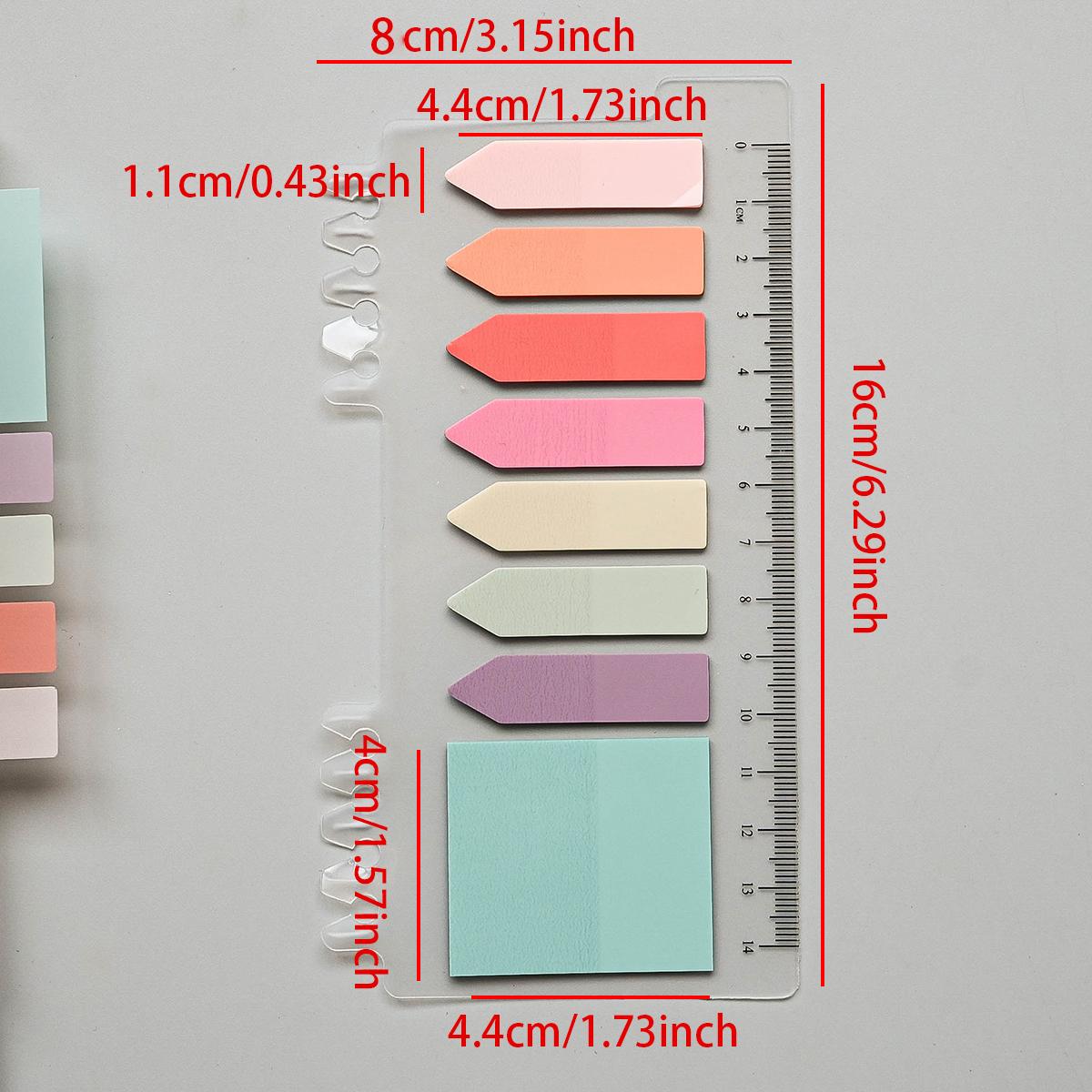 

160 Pcs Transparent Colorful Index Creative Memo Pads Office School Stationery Self-Adhesive Stickers Sticky Note Pads