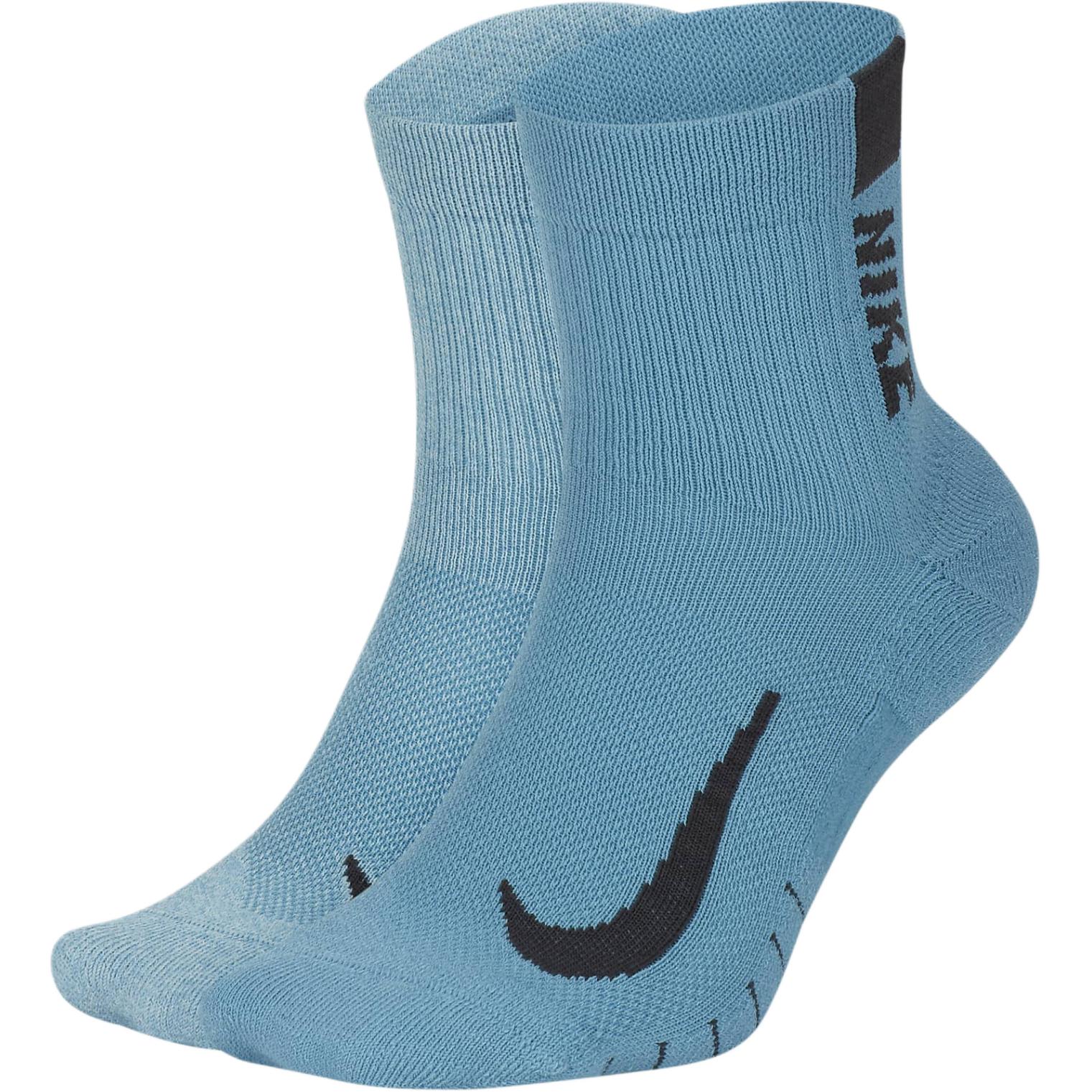 Nike Multiplier Crew Socks Unisex 2 Pack Multicolor SX7556-978 26-28