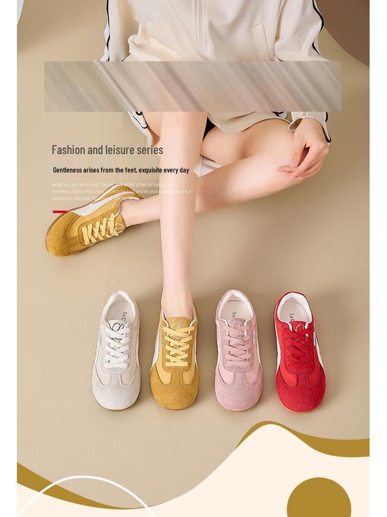 Korean Style Women's White Sneakers: Versatile, Soft Sole, Non-Slip, Comfortable Flat Trainers