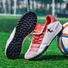 Mens Low-Cut Indoor Football Training Shoes With Rubber Outsole Anti-Slip Traction Gym Court Use