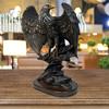 1pc Eagle Statue Resin Sculpture Realistic Eagle Figurine with Talons Outstretched Wings Office Goth Decor Suitable for Study