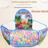1.2M Cartoon Animal Ball Pit for Kids with Basketball Hoop & Foldable Storage