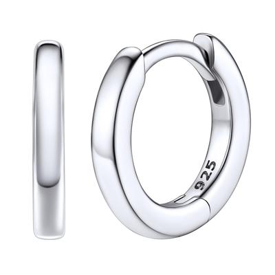 Hoop Small Ring 925 Inner Diameter Simple Accessories Men's Earrings, Earrings, Women's Earrings, Silver, 6mm, 20G,