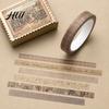 Lightweight Washi Tape 20 Rolls Vintage Set, Retro Patterns Decorative Masking Tapes Soft Translucent for Arts, DIY Crafts, Journals, Planners,