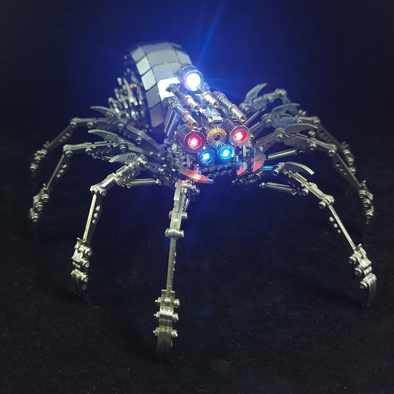 Spider King Plus 3D Metal Puzzle: Mechanical Insect Assembly Toy for Kids