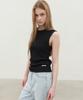 Leuba Crew-Neck Sleeveless Top - Black