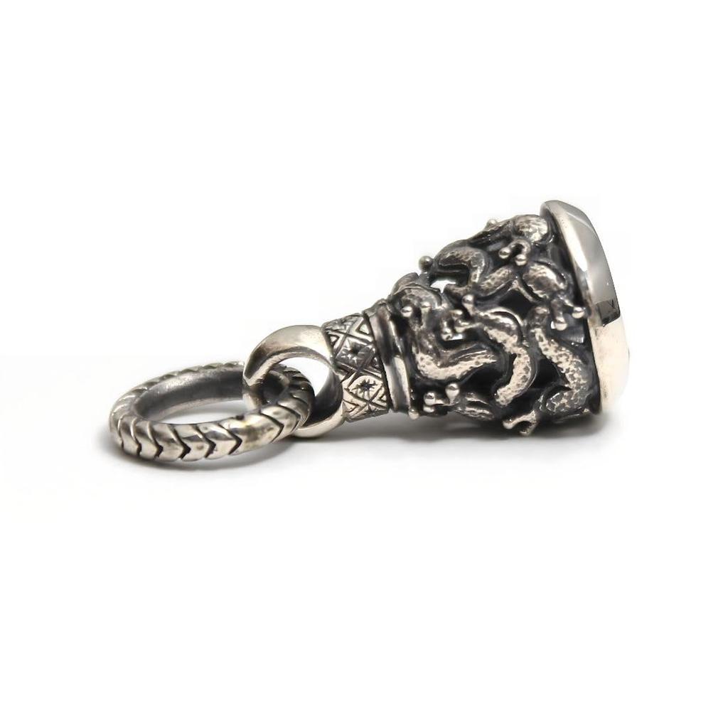 Good Vibrations Slug Bell Pendant for Men, 925 Sterling Silver