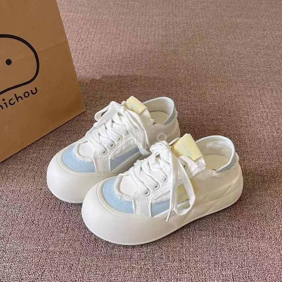 Summer two shoes children's new thick-soled thin breathable lightweight bread shoes