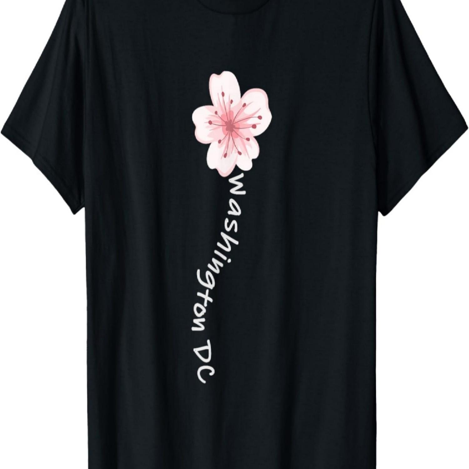 Washington DC Cherry Blossom Flower Tshirt T-Shirt S