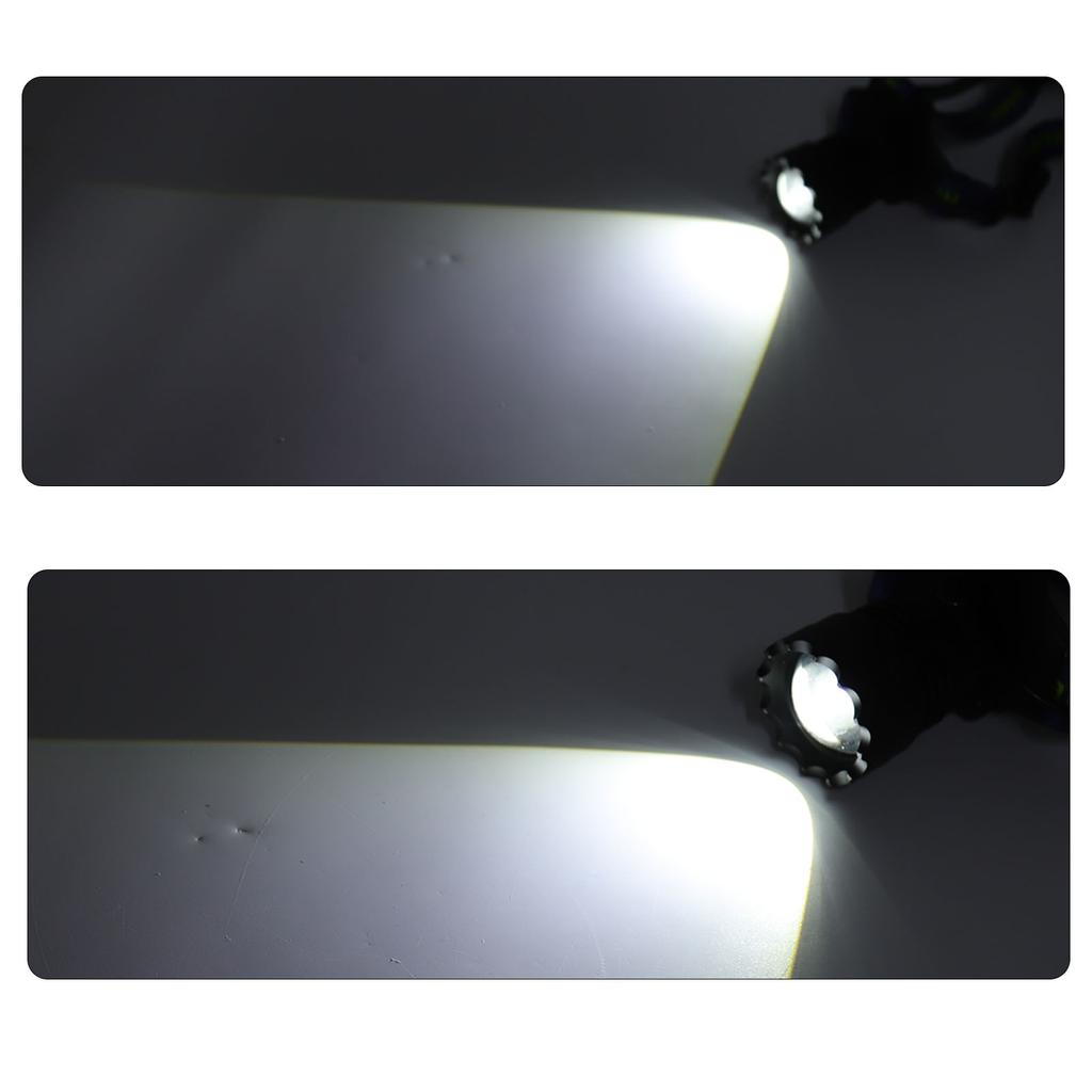 USB Headlamp 3000lm Waterproof 90 Degree Adjustable Hands Free Rechargeable Outdoor Emergency