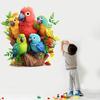 Beautiful Multicolor Parot Wall Sticker for Baby Kid Room Home Décor (60x60cm)