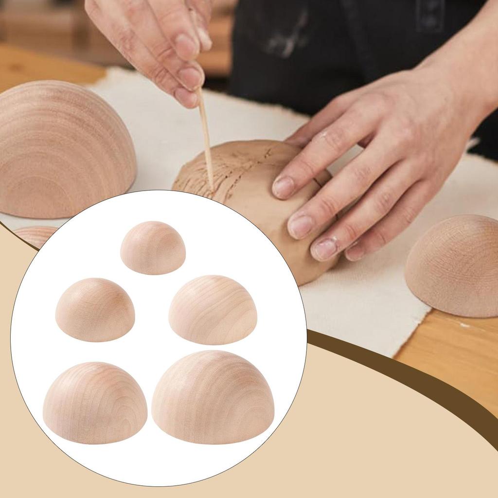 Töpferplattenpresse Werkzeug Premium Holz Halbrundform zum Basteln von Ton Schalen Platten Töpferwaren DIY