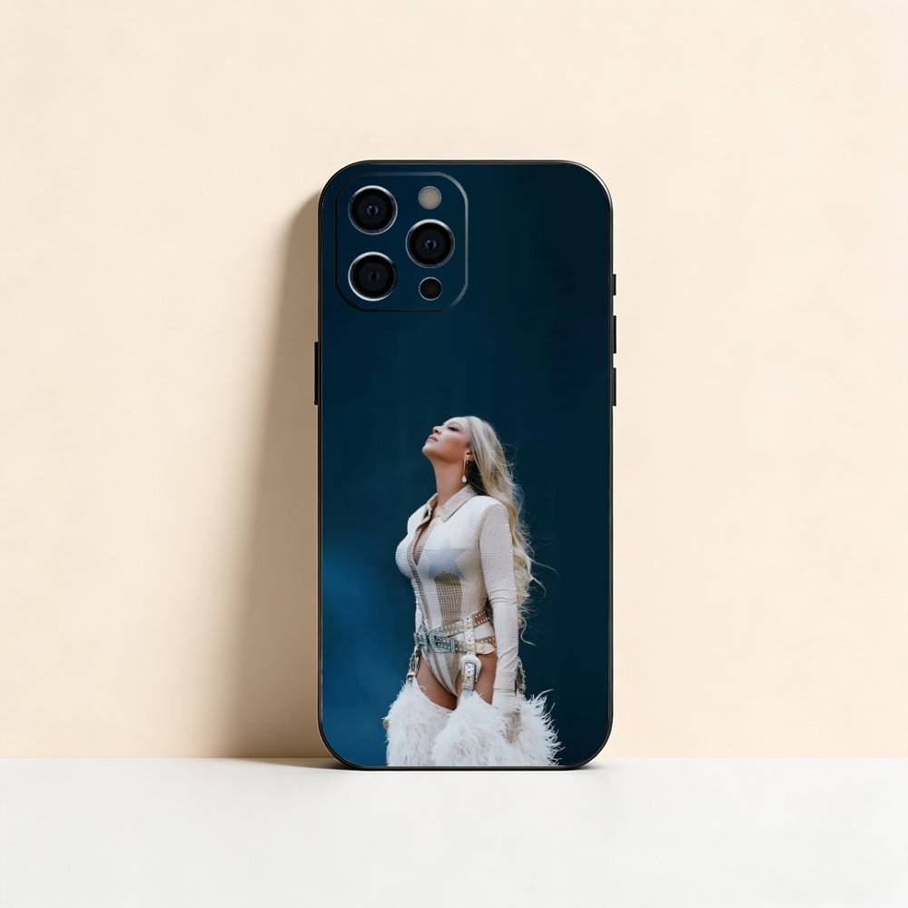 Beyoncé (1) Handyhülle für iPhone 17,16,15,14,13,12,11 Plus,Pro Max,XS,Weiches Silikon Schwarze Hülle