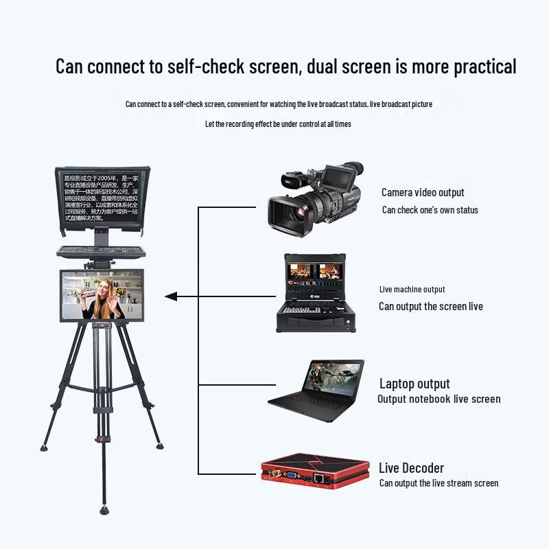 JSY-HY20p Professional Camera Teleprompter