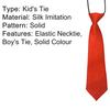 Necktie Breathable Elastic Solid Color Boy Stain Necktie for Wedding