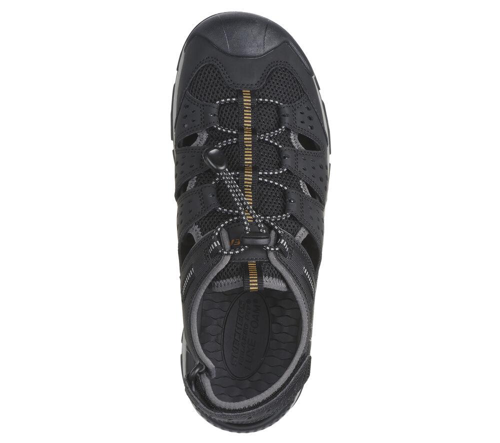 Sandals Skechers Black Relaxed Fit Tresmen Menard