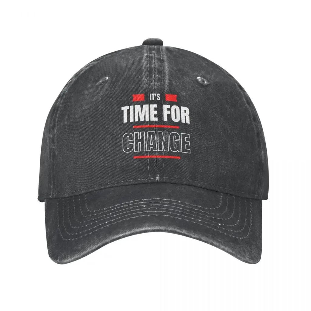 It's Time For Change Baseball Cap New Hat Custom Cap Designer Man Hat Women'S