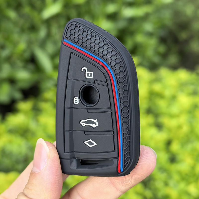 Silicone Car Key Case Cover Fob For BMW F10 F20 F30 G20 G30 F15 F16 G01 G02 G05 X1 X3 X4 X5 X6 1 3 5 7 Series G07 F34 Key Bag