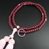 Myorenka Soto Zen Buddhist Prayer Beads For Formal Prayer Purple Crimson Crystal 8 Bead Bag Prayer Zen Buddhist Natural Memorial Memorial Service