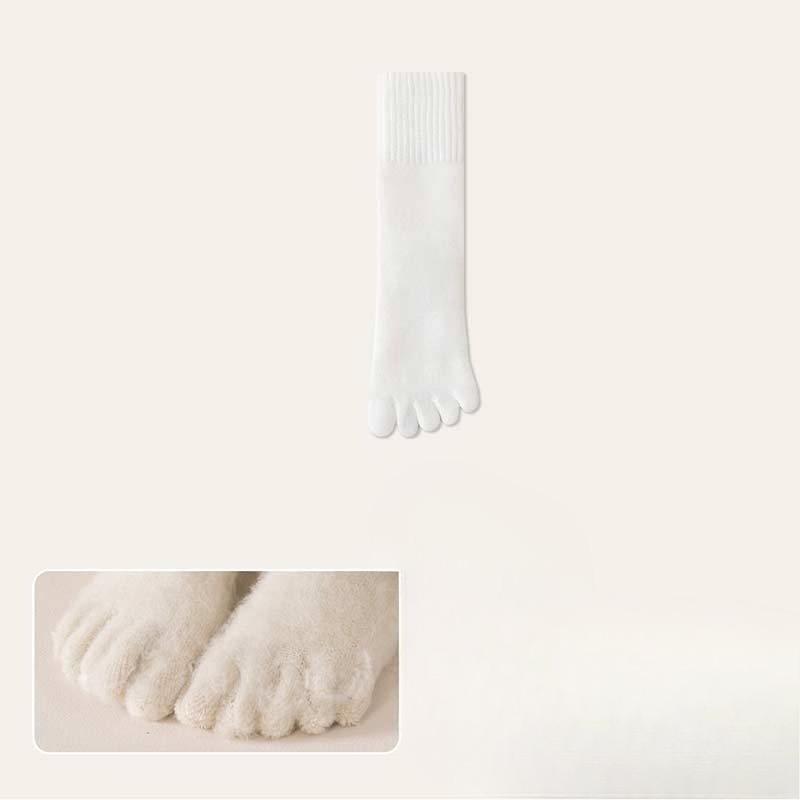 

Thickened Cashmere Five-fingered Socks for Women s Autumn and Winter Warmth, Toe-separating Socks, Antibacterial and Deodorizing 1 pair