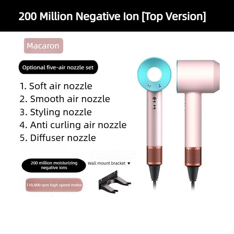 High Power Silent Hair Dryer Negative Ion Hair Care High-Speed Hair Blower Household Professional Hair Blowing Machine