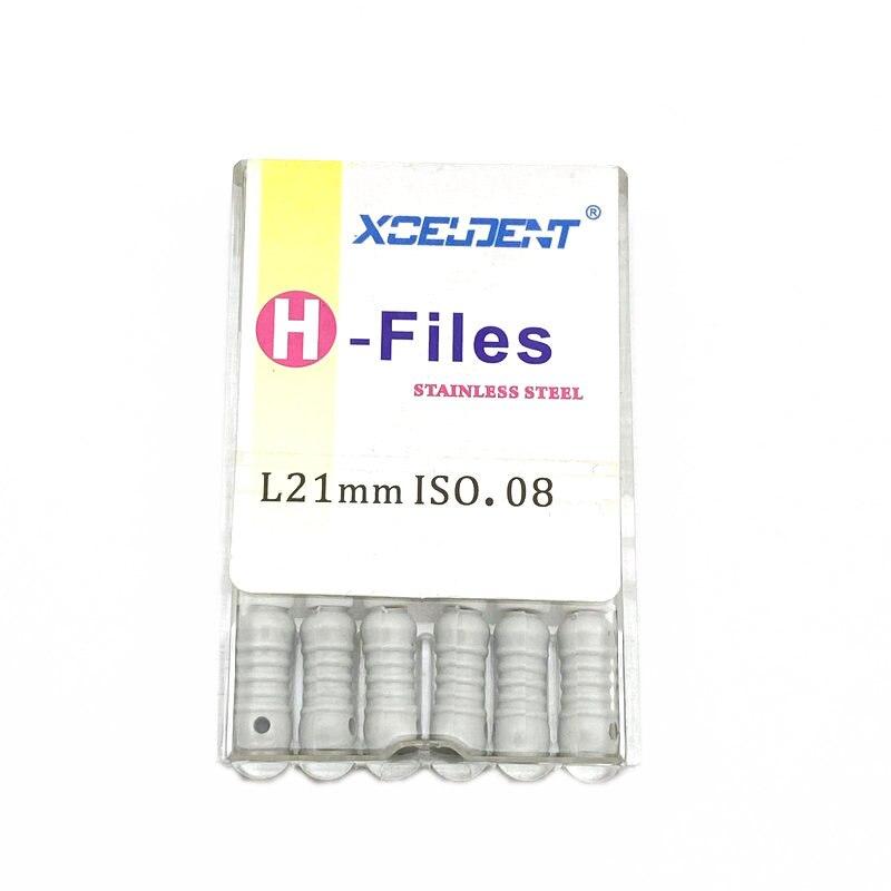 Pile H dentare de 21 mm Pile Endo de canal radicular Pile dentare de mana Pile H din otel inoxidabil Instrument pentru dentist