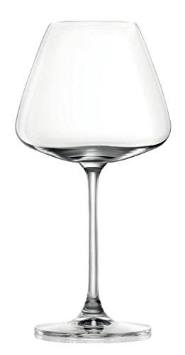 Toyo Sasaki Glass DESIRE Burgundy Elegant Wine Glasses, 590ml, Set of 6, Dishwasher Safe, Shatter-Resistant, Thin, for Red Wine, RN-13285CS