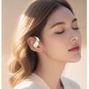 PVF Bluetooth Headphones, Ear-Hook Bone Conduction Concept, Open-Style Non-In Wireless, Noise-Cancelling Ear Clips, White