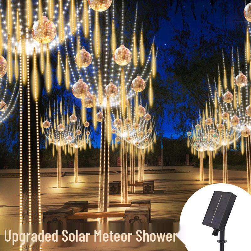 YIZHAOMEI Solar Powered LED Meteor Shower Lights теплый белый