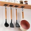 5Pcs/set Hooks Heavy  Waterproof Adhesive Wall Hooks Nail-Free Transparent Waterproof Hooks for Kitchen Bathroom