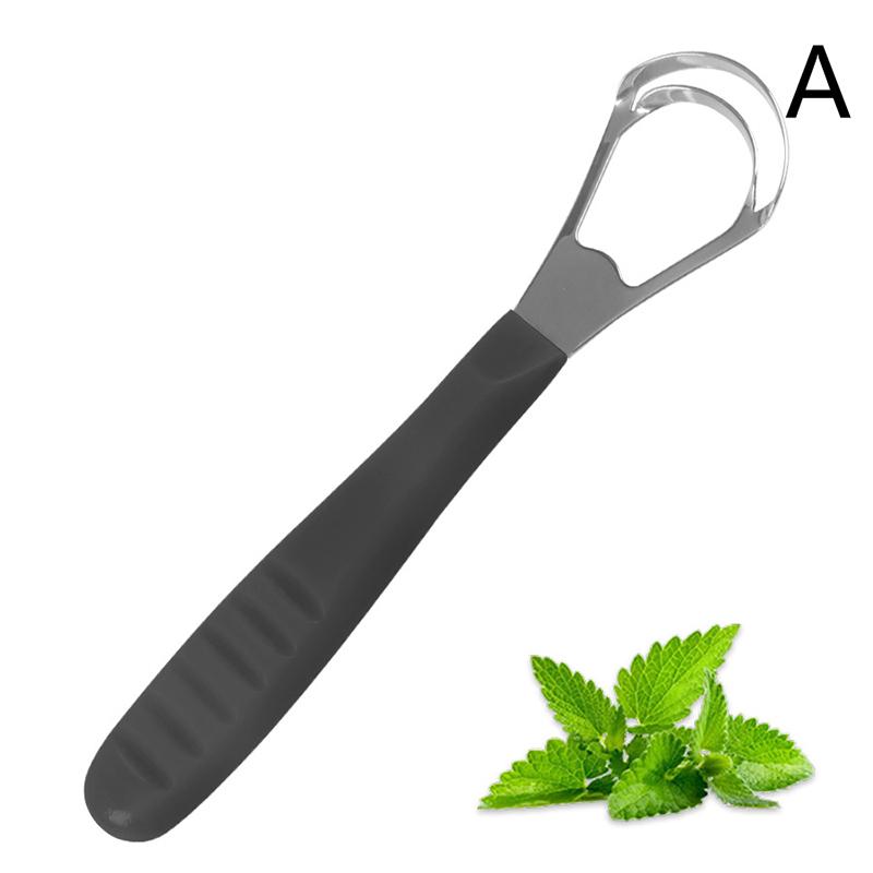 Reusable Stainless Steel Tongue Scraper - Effective Tongue Coating Cleaner & Bad Breath Solution, Easy-to-Use Oral Care Tool