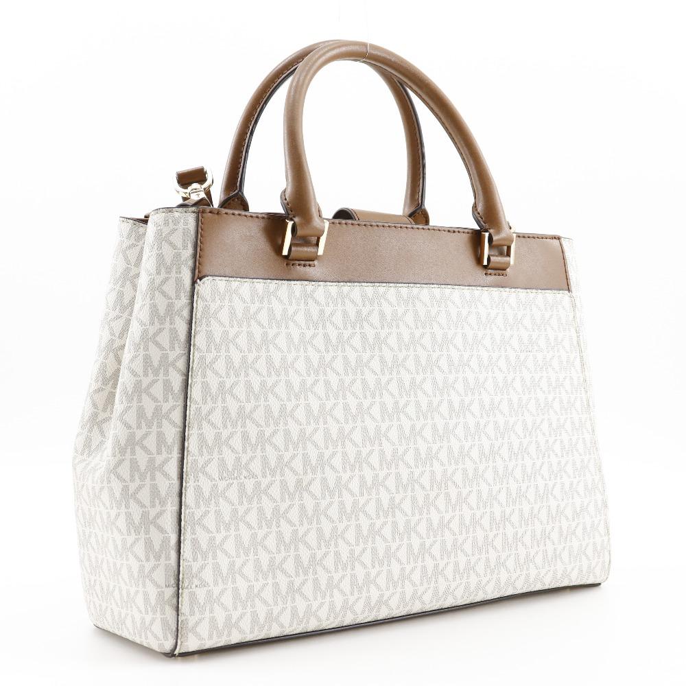 Michael Kors 2WAYShoulder Handbag 35T9GAKS3B off white PVC Women Used