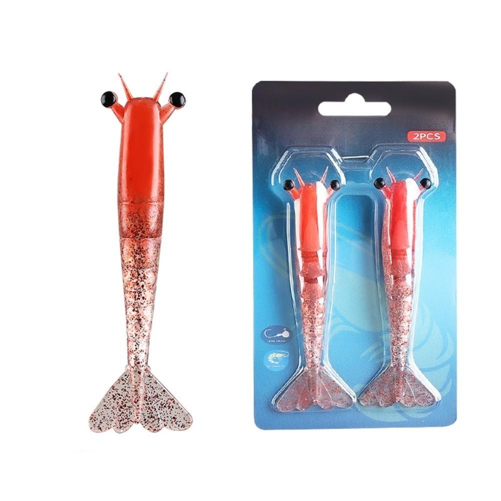 

Leadhead Hook Compatible Shrimp Lure Sinking Lure Soft Shrimp Bait 9.5cm6g