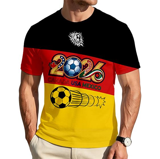 Men's Crew Neck Short Sleeve T Shirt with Switzerland 2026 Soccer Print Comfortable Fit Day Top