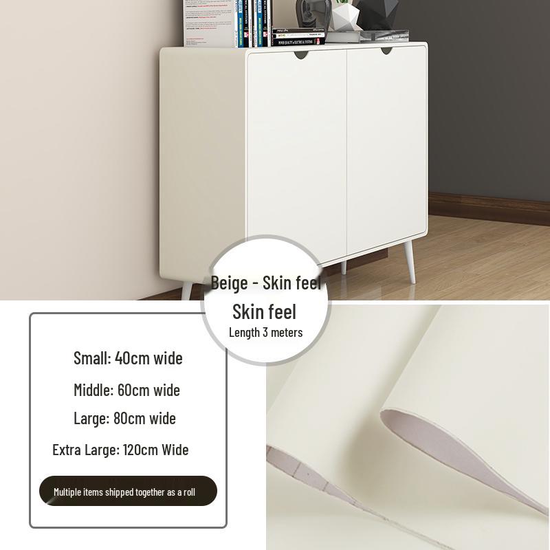 Self-Adhesive Skin-Feel Film: Furniture & Cabinet Renovation Wallpaper