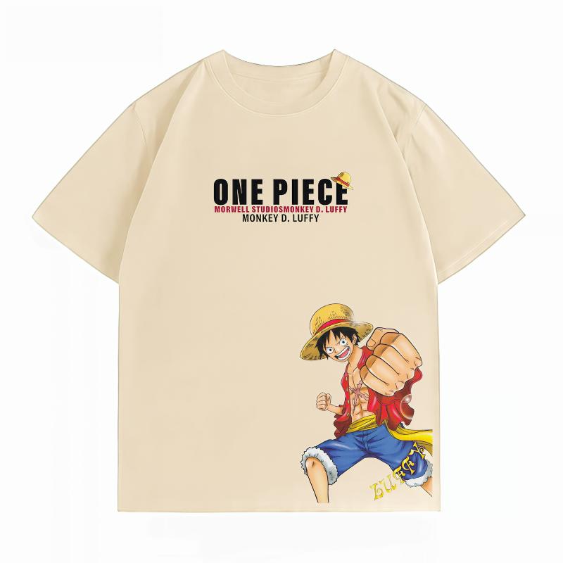 Unisexs Clothing New 100 Cotton Summer TShirt Bandai One Piece Unisexs TShirt Luffy Print Casual Unisexs TShirt