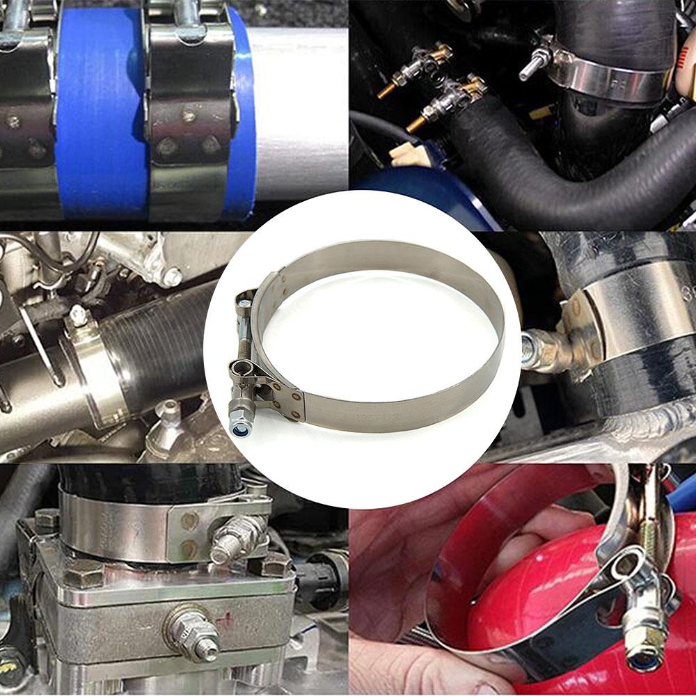Universal 2.0" 2.25" 2.5" 2.75" 3.0" 3.25" 3.5" 4.0" T-Bolt Exhaust Clamp Intake Turbo Exhaust Intercooler Silicone Coupler
