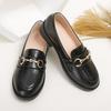 Girls' Retro British-Style Low-Heel Loafers