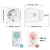 16A/20A EU Smart Socket WiFi Smart Plug Power Monitoring Timing Function Voice Control Works With Tuya APP Alexa Google Home