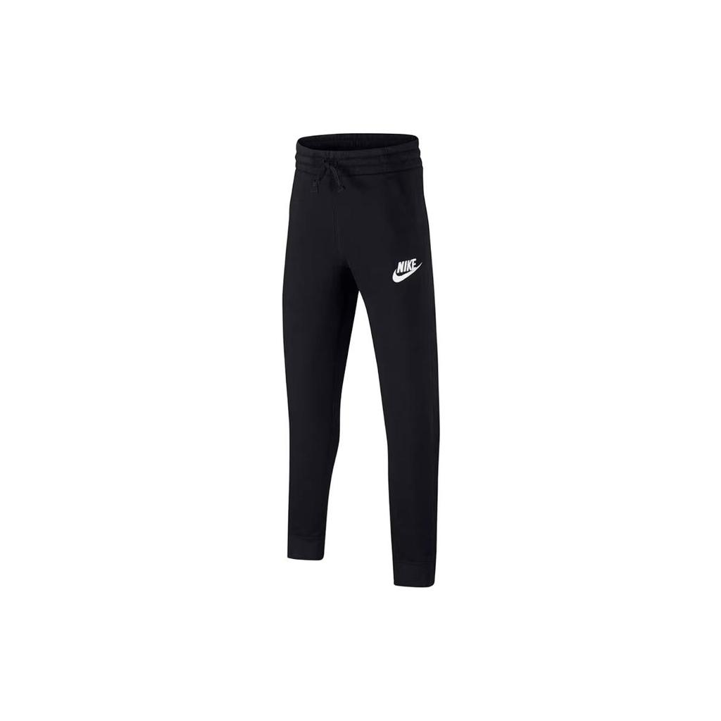 Nike Knitted Sweatpants Kids' Apparel, Brand Logo Fleece Lined Casual Black Kids' AJ6446-010