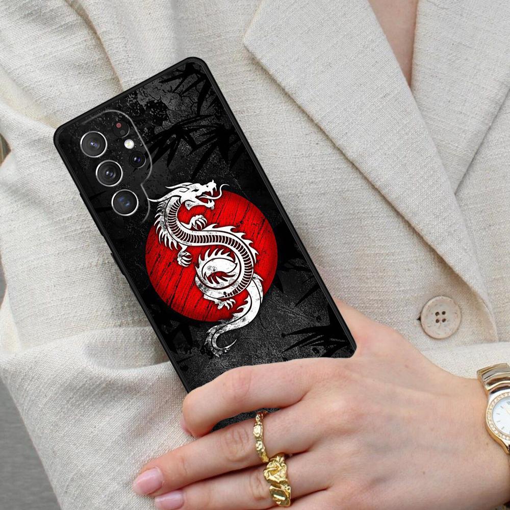 Red Dragon Cell Phone Case for Samsung Galaxy S26 Ultra S25 S24 S23 S22 S21 S20 Note10 Cover